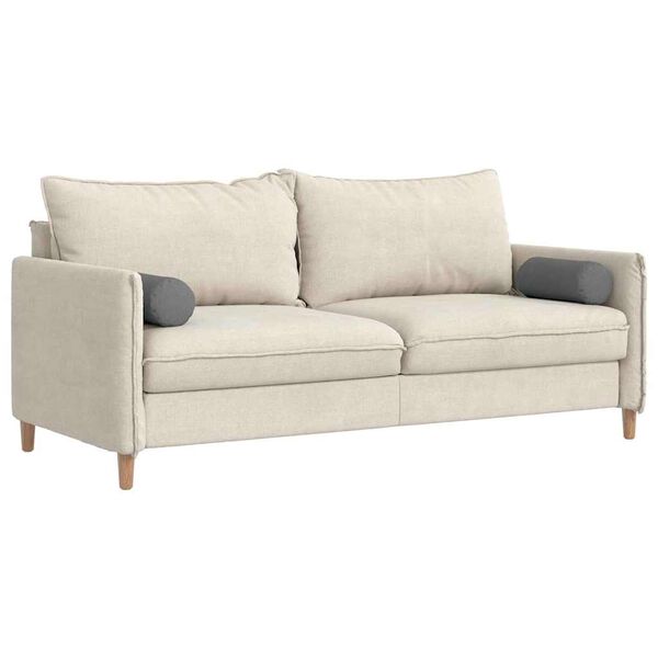 vidaXL Cuscini a rullo 2 pcs Grigio scuro &Oslash; 15 x 40 cm Tessuto