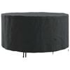 vidaXL Copertura per mobili 182 x 182 x 85 cm Tessuto Oxford 600D Nero