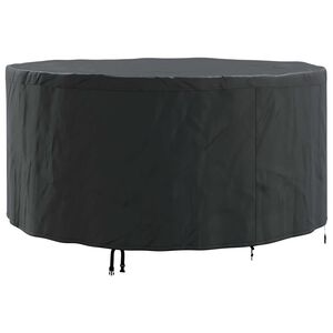vidaXL Copertura per mobili 182 x 182 x 85 cm Tessuto Oxford 600D Nero