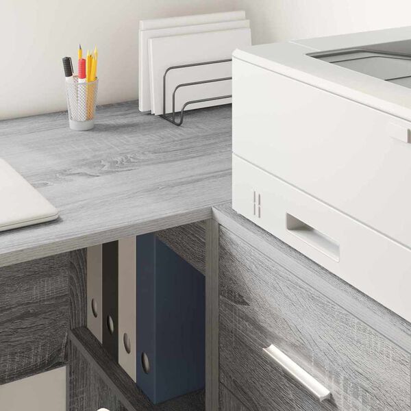 vidaXL Credenza con cassetto Grigio Sonoma 38 x 34 x 75 cm
