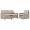 vidaXL Set di divani 2 pcs Beige Poliestere