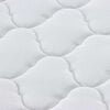 vidaXL Topper al cocco Bianco 140 x 200 x 5 cm Tessuto Jacquard