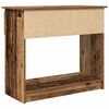 vidaXL Tavolo Consolle con Cassetti Legno Antico 85,5x38,5x74,5 cm