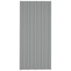 vidaXL Pannello per tetto 36 pcs Grigio 100 x 45 cm Acciaio zincato