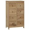 vidaXL Cassettiera 55x30x90 cm in Legno Massello di Teak
