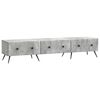 vidaXL Mobile TV con cassetto Grigio Cemento 147 x 34,5 x 30 cm