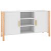 vidaXL Credenza Bianca 107x38x60 cm in Legno Multistrato