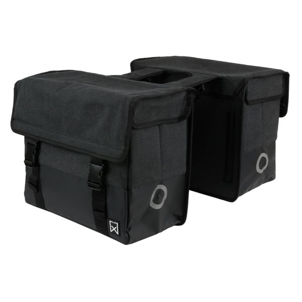 Willex Borse Laterali da Bici 57 L Nero e Nero Opaco