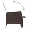 vidaXL Set Divani da Giardino 2 pz con Cuscini in Polyrattan Marrone