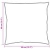 vidaXL Cuscino con cuscino 2 pcs Bianco 50 x 50 cm Cotone