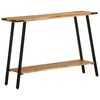 vidaXL Tavolo Consolle 110x30x75 cm in Legno Massello di Mango