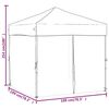 vidaXL Tenda per Feste Pieghevole con Pareti Laterali Bianco 2x2 m
