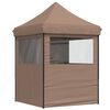 vidaXL Tenda Party Marrone 200 x 200 x 306 cm Tessuto Oxford