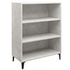 vidaXL Credenza Grigio Cemento 69,5x32,5x90 cm in Legno Multistrato