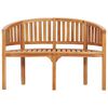 vidaXL Set Salotto da Giardino 4 pz Design Curvo in Massello di Teak