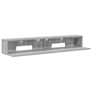 vidaXL Scrivania studio Sonoma grigio 152 x 36 x 19,5 cm