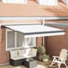 vidaXL Tenda da Sole Bianco 350 x 250 x 165 cm Poliestere e Alluminio