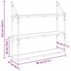 vidaXL Scaffale da parete Legno vecchio 80 x 21 x 78,5 cm