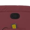 vidaXL Poltrona Alzapersone Massaggi Reclinabile Rosso Vino Similpelle