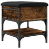 vidaXL Panca Porta Scarpe Rovere Fumo 42x42x45 cm in Legno Multistrato