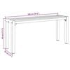 vidaXL Panchina da giardino Marrone 100 x 28 x 45cm Acciaio