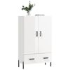 vidaXL Credenza Bianco Lucido 69,5x31x115 cm in Legno Multistrato