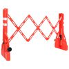 vidaXL Barriera Stradale Pieghevole Rossa 210x50x105 cm