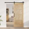 vidaXL Porta Interna ORKDAL Marrone 83 x 202 cm Legno compensato