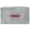 vidaXL Comodini a Muro 2 pz Grigio Cemento 35x35x20 cm