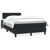 vidaXL Giroletto a Molle con Materasso Nero 120x210 cm in Velluto