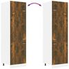 vidaXL Armadio per Frigo &ldquo;Lyon&rdquo; Rovere Fumo 60x57x207 cm