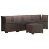 vidaXL Divano da Giardino a 4 Posti con Cuscini in Stile Rattan PP