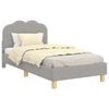 vidaXL Struttura letto bambini con testata Grigio chiaro 80 x 160 cm