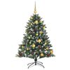 vidaXL Albero di Natale artificiale con 150 LED Verde 120 cm