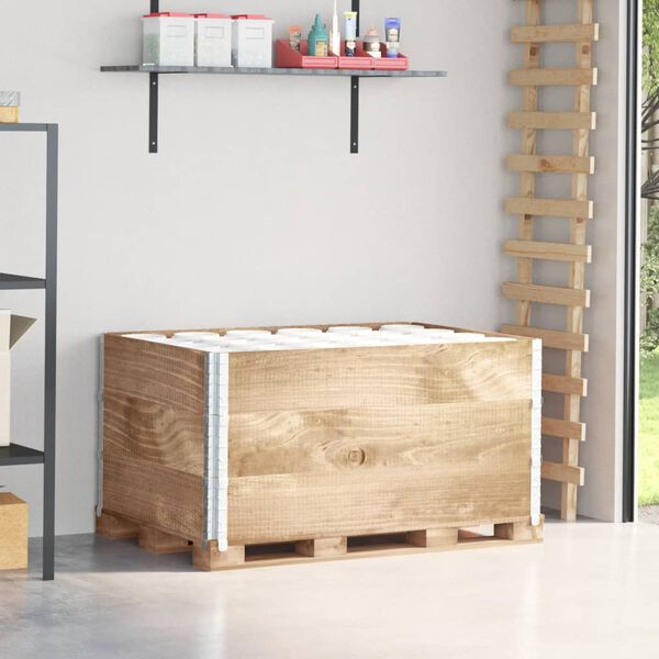 vidaXL Paretali per Pallet 3 pz 120x80 cm in Legno Massello di Pino