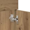 vidaXL Mobile da Bagno con porta Rovere artigianale 100 x 38,5 x 46 cm
