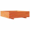 vidaXL Fioriera Giardino Marrone Cera 90x90x26,5cm Legno Massello Pino