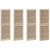 vidaXL Porta per Armadio con porta 4 pz Naturale 49,5 x 2,1 x 140,5 cm