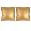 vidaXL Set di Cuscini 2 pz in PU 60x60 cm Oro