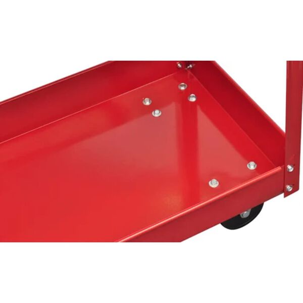 vidaXL Carrello Portautensili da Officina 100 Kg Rosso