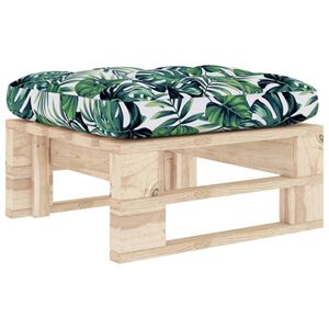 vidaXL Ottomana da Giardino Pallet in Legno di Pino Impregnato