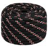 vidaXL Corda multiuso 20 mm 25 m Nero e Rosso PP