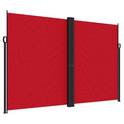 vidaXL Tenda da Sole Laterale Retrattile Rossa 220x1000 cm