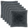 vidaXL Federa 6 pcs HEERLEN Antracite 55 x 55 cm Fleece PV