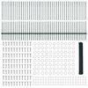 vidaXL Recinzione con Posto Verde 1,2 x 100 m Acciaio e PVC