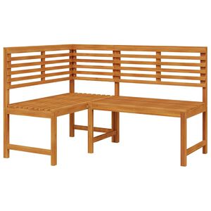 vidaXL Panca da Giardino ad Angolo 140 cm Legno Massello Acacia