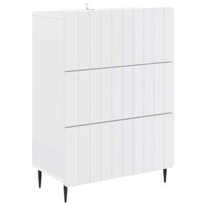 vidaXL Mobile con Cassetti Bianco 66 x 34,5 x 92 cm