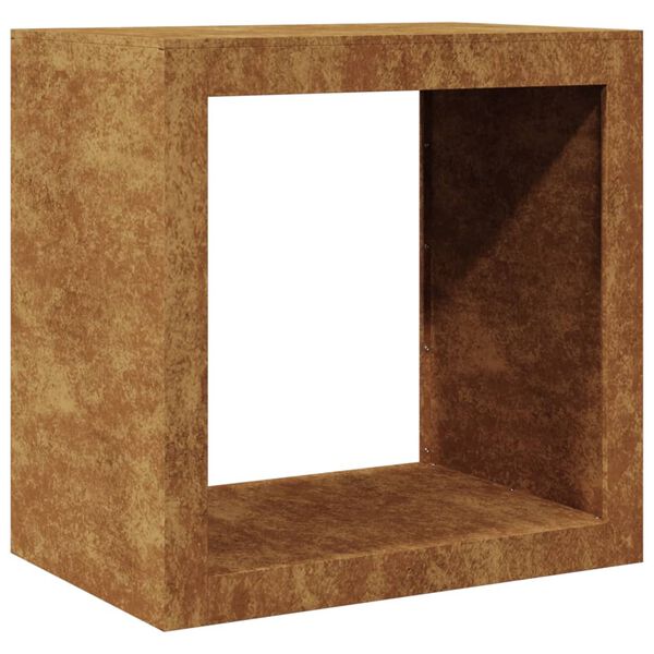 vidaXL Portalegna 60x40x60 cm in Acciaio Corten