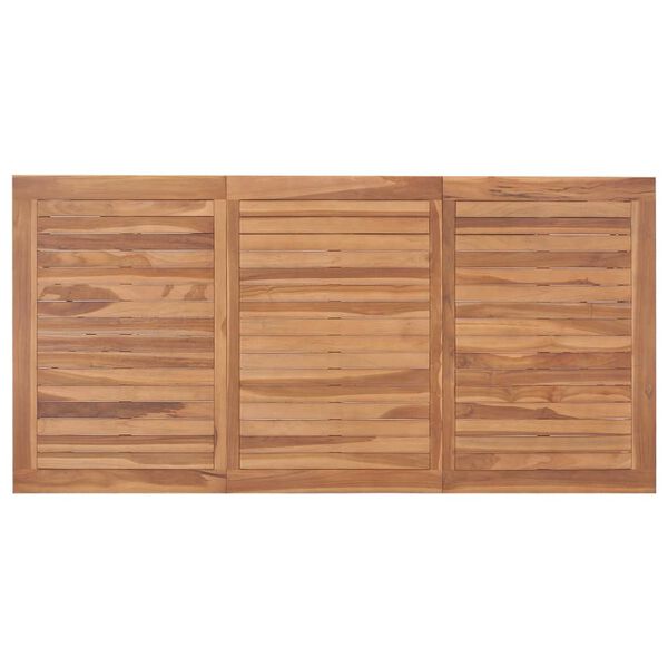 vidaXL Tavolo da Pranzo da Giardino 200x100x75 cm in Massello di Teak