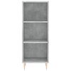 vidaXL Credenza Grigio Cemento 34,5x32,5x90 cm in Legno Multistrato